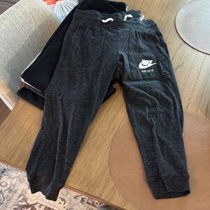 Nike Dark Gray Joggers with Logo